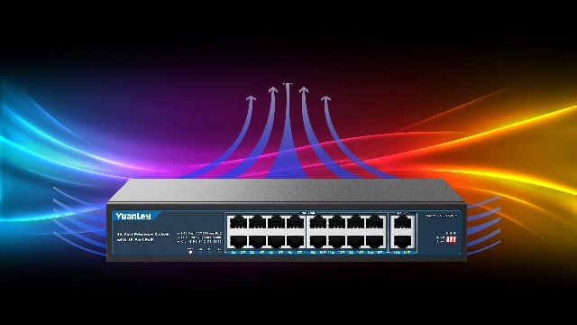 Amazon.com: YuanLey 16 Port PoE Switch with 2 Gigabit Uplink, 16